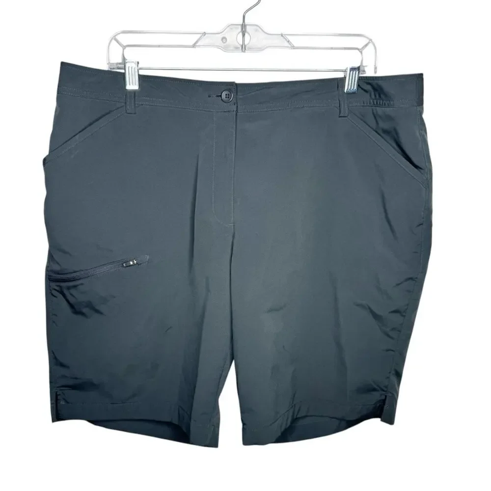 OOBE / gray classic uniform workwear chino bermuda shorts / 16 NWOT
